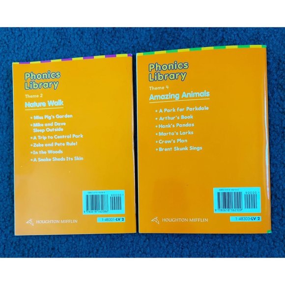 Houghton Mifflin Reading Phonics Library Nature Walk & Amazing Animals Book Lot - Picture 8 of 8